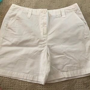 Talbots Petite White Shorts size 14